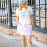 Follow Jesus Puff Crop Tee, Yellow