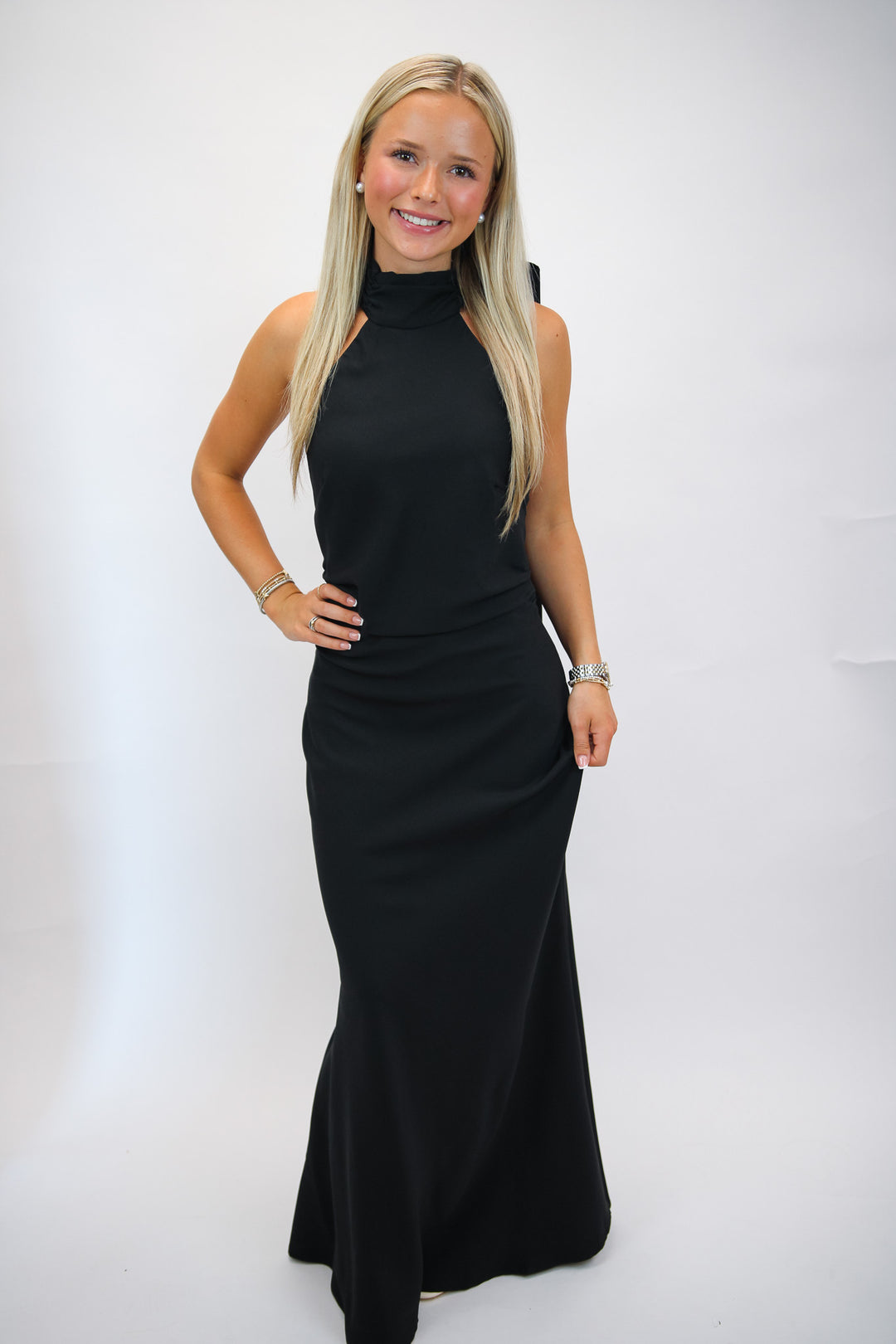 Raising the Bar Midi Dress, Black