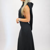 Raising the Bar Midi Dress, Black