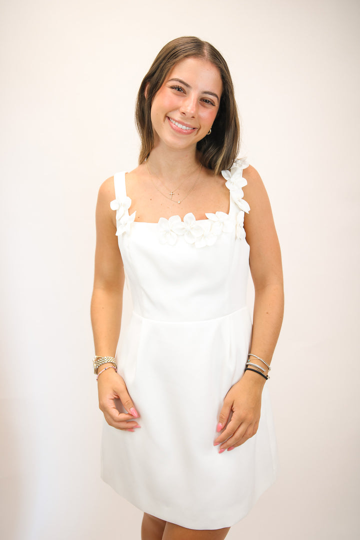 New Adventures Mini Dress, White