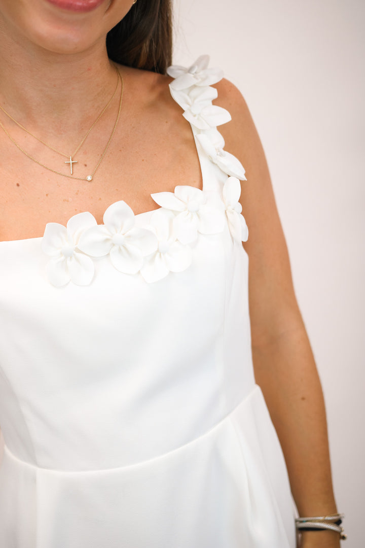 New Adventures Mini Dress, White