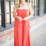 Hot Shot Strappy Onesie, Grapefruit