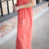 Hot Shot Strappy Onesie, Grapefruit
