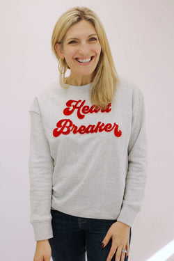 Heart Breaker Sweatshirt, Grey