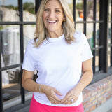 SPANX® Lightweight Cotton Crewneck Tee, Classic White