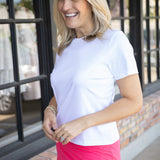 SPANX® Lightweight Cotton Crewneck Tee, Classic White
