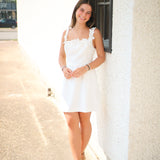 New Adventures Mini Dress, White