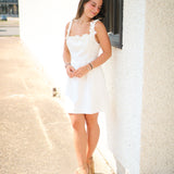 New Adventures Mini Dress, White