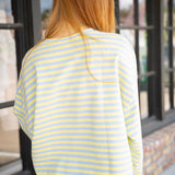 Lemon Spritz Sweatshirt, Blue/Yellow