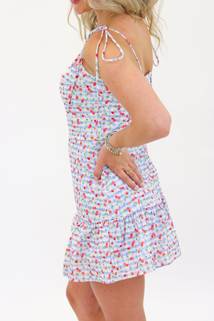 Vivi Romper, Cherry Check