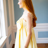 Button up Buttercup Mini Dress, Yellow