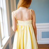 Button up Buttercup Mini Dress, Yellow