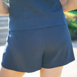 Spanxsupersmooth™ Easybreezy 360 Cotton Linen Short 5", Timeless Navy