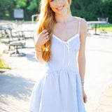 Miette Dress, Pale Blue Check