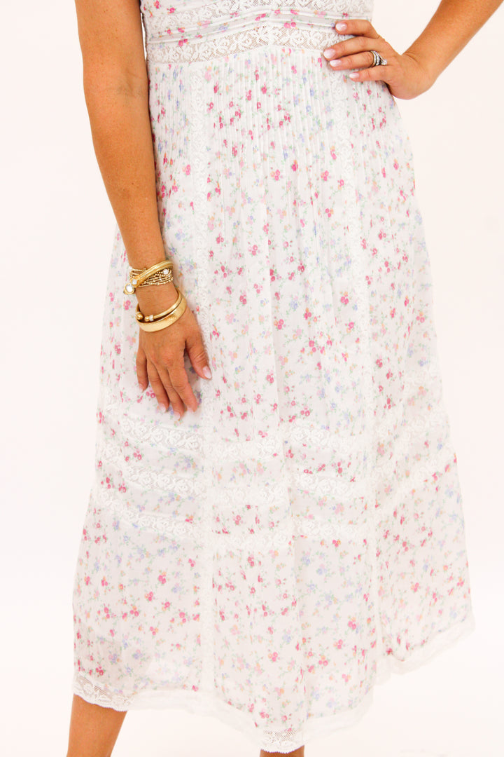 Suvi Cotton Midi Dress, Confetti Bloom