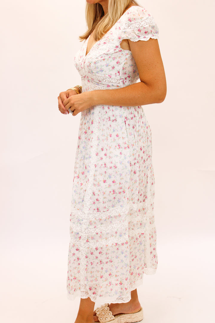 Suvi Cotton Midi Dress, Confetti Bloom