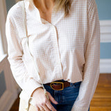 Seaport Gingham Button Up, Parchment