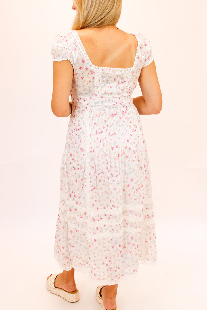 Suvi Cotton Midi Dress, Confetti Bloom