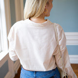 Seaport Gingham Button Up, Parchment