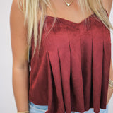 Take A Chance Top, Maroon