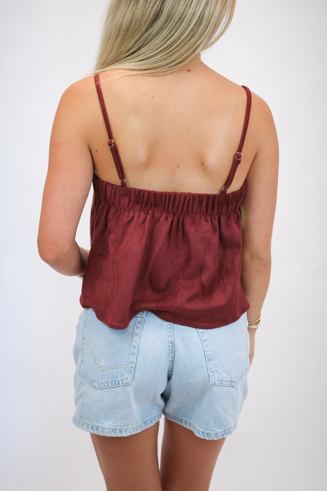 Take A Chance Top, Maroon
