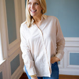 Seaport Gingham Button Up, Parchment