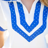 Mist and Moonlight Top, Off White/Blue