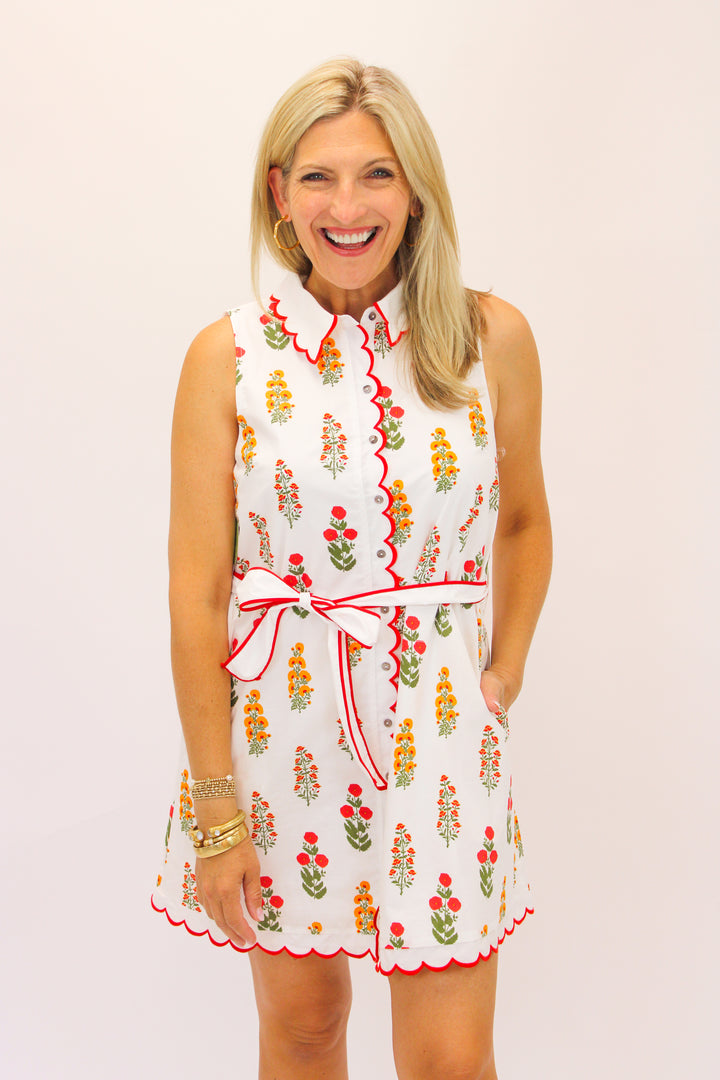 Flowers In The Sun Dress, Off White