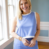 Talk About It Top, Chambray