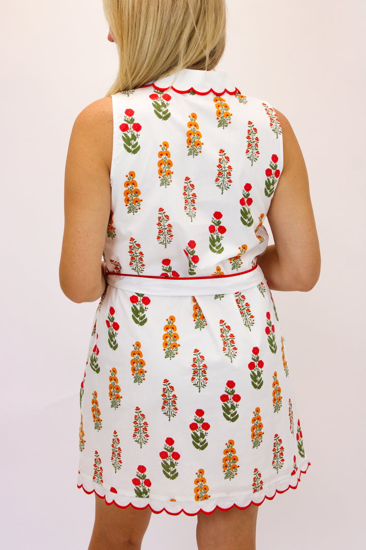 Flowers In The Sun Dress, Off White