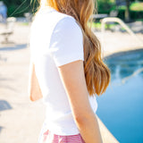 Atlas Crew Tee, Clean Ivory