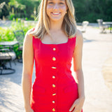 Island Time Dress, Red