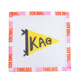 Sorority Knitted Pennant Needlepoint Canvas