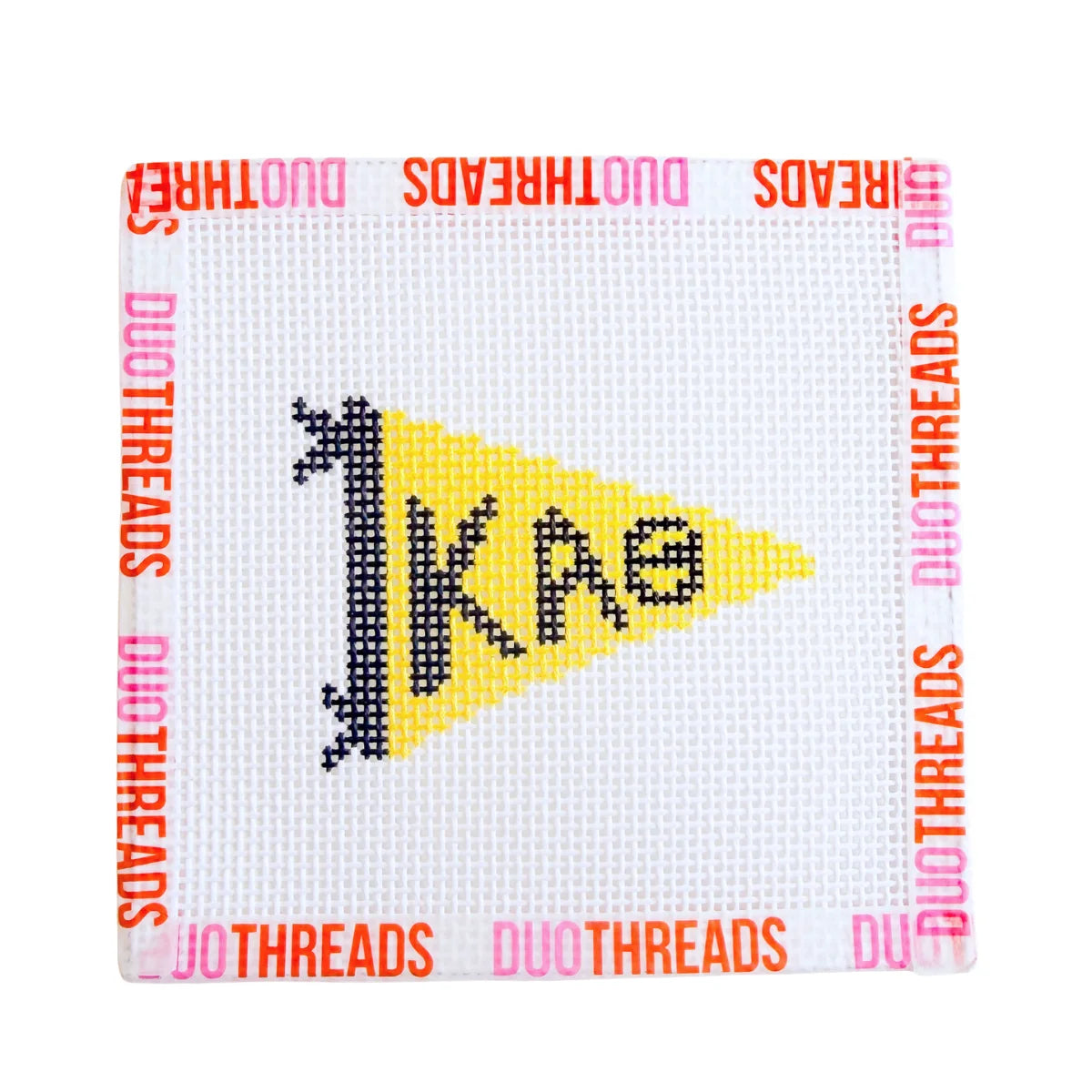 Sorority Knitted Pennant Needlepoint Canvas