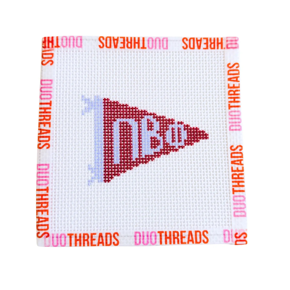 Sorority Knitted Pennant Needlepoint Canvas