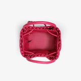 Perrie Woven Bucket Mini Square, Magenta