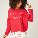 Let's Get Toasty Snuggle Sweater, Samba Red