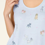 Bark Park Fetch & Frolic Tank Top, Blue Ice