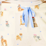 Meet Me in Pawris Dog Print Jogger Pajama Pants, Ivory
