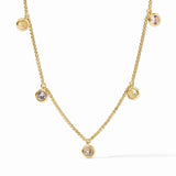 Rainbow Delicate Charm Necklace, Champagne Radiance