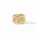 Rainbow Infinity Ring, Champagne Radiance