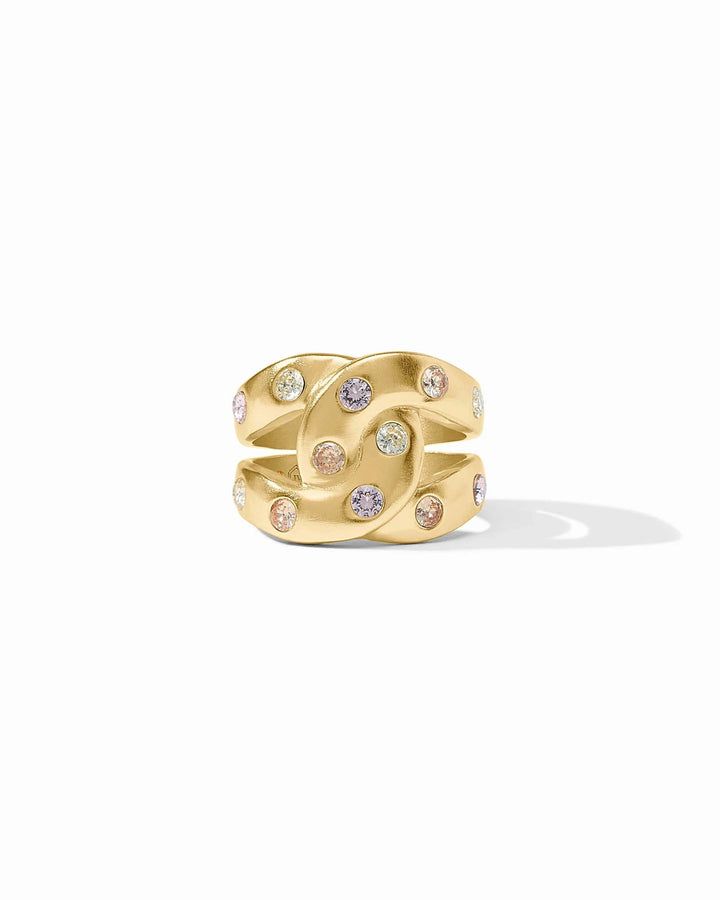 Rainbow Infinity Ring, Champagne Radiance