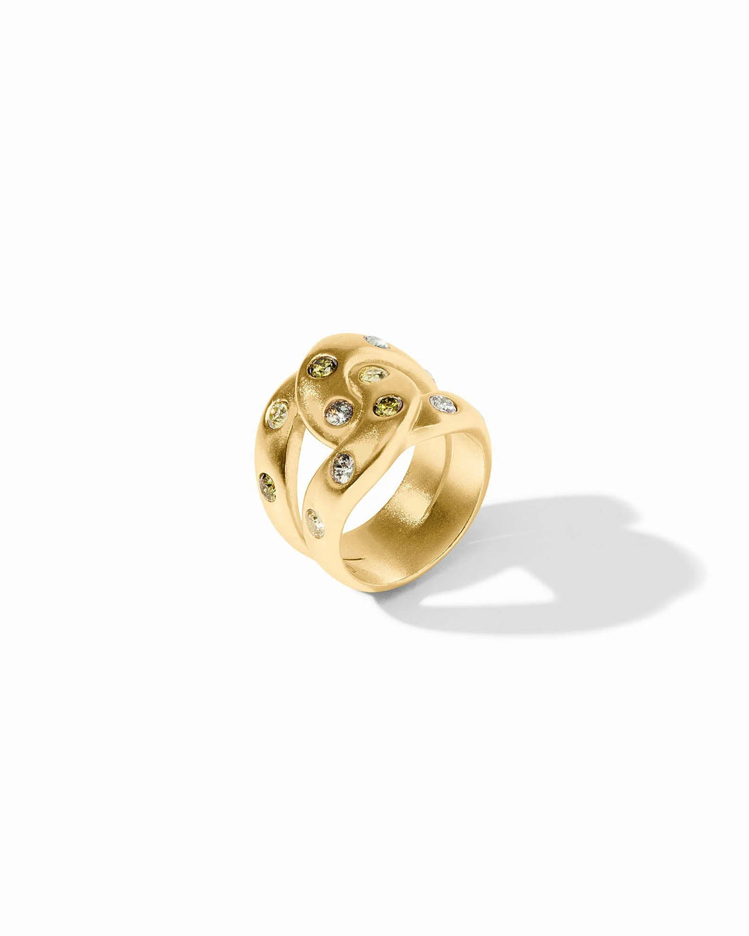 Rainbow Infinity Ring, Champagne Radiance
