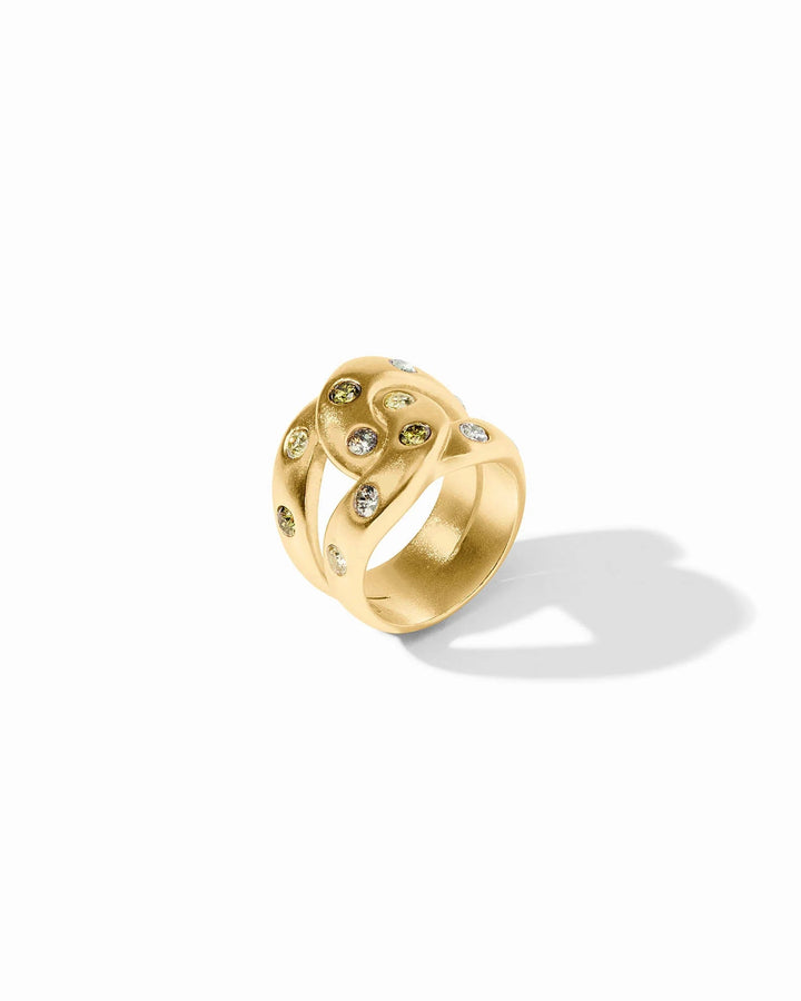 Rainbow Infinity Ring, Champagne Radiance