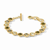 Rainbow Tennis Bracelet, Shades of Green