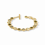 Rainbow Tennis Bracelet, Shades of Green
