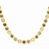 Rainbow Tennis Necklace, Shades of Jade
