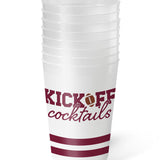 Kickoff Cocktails Maroon Frost Flex Cups 20oz