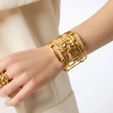 Sahara Statement Cuff, Gold