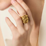 Sahara Statement Ring, Gold